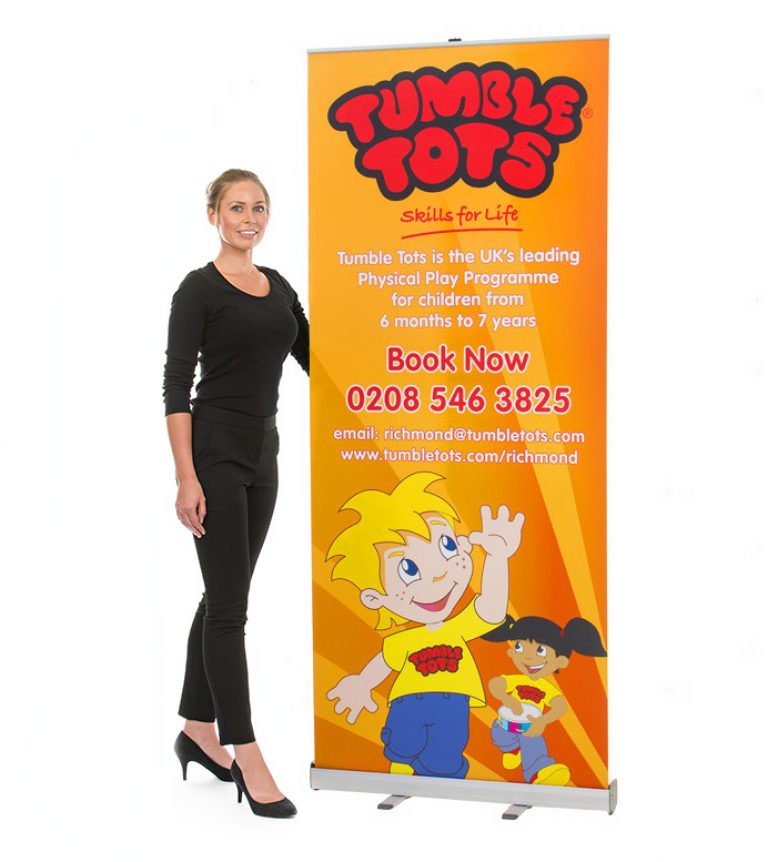 80cm to 90cm wide pop up banner - by XL Displays