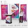 3×1 curved pop-up stand – by Stand Banner