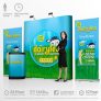 3×2 curved pop-up stand – by Stand Banner