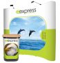 3×3 curved pop-up stand – by Express Exhibition Displays