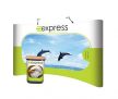 3×5 curved pop-up stand – by Express Exhibition Displays
