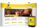 3×5 curved pop-up stand – by Pop Up Stands UK