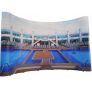 3×5 curved pop-up stand – by Display Wizard