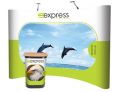 3×4 curved pop-up stand – by Express Exhibition Displays