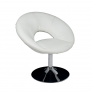 White Leather Swivel Chair – by Thorns