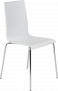 White Chair with Metal Legs – by D-Zine