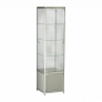 Tallboy Lockable Glass Display Cabinet with Cupboard – by Thorns