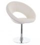 White Leather Swivel Chair – by Concept Furniture