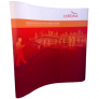 4×3 curved pop-up stand – by Display Wizard
